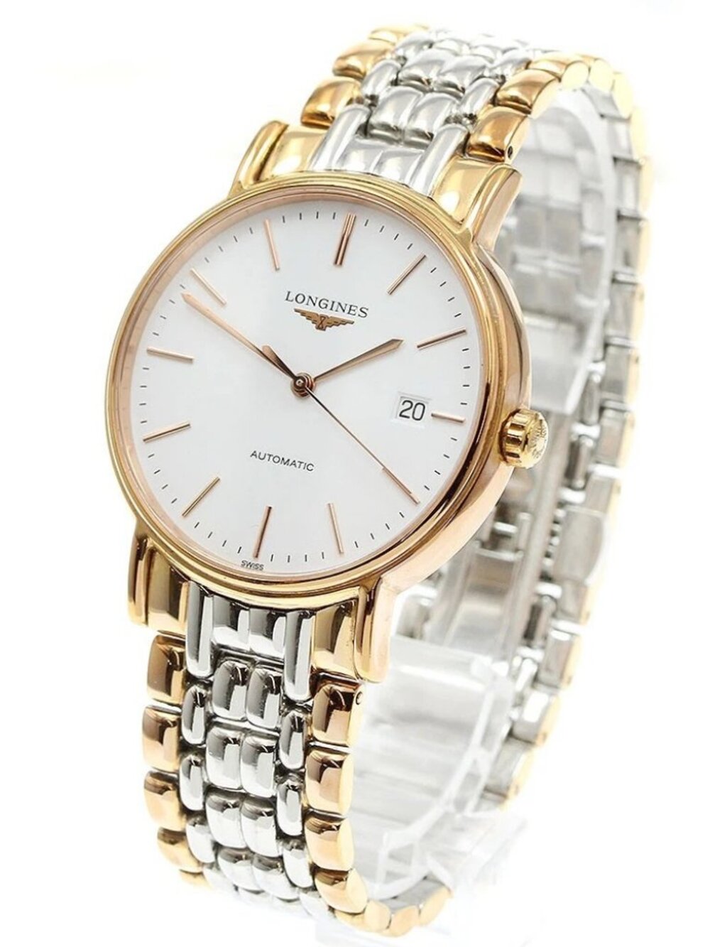 LONGINES Plaisance L4.921.1 Date White Dial Automatic Men's Watch_942622